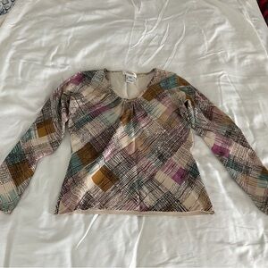 Talbots Women’s Petite Silk Sweater Long-sleeve Blouse
